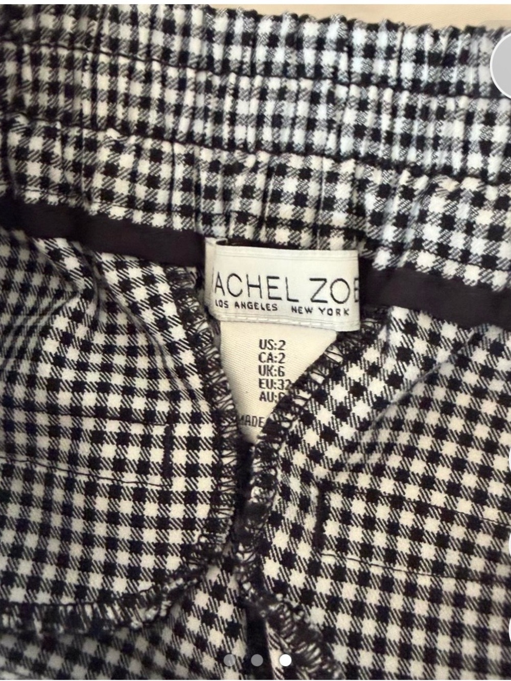 Rachel Zoe Black and White Houndstooth Skort